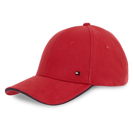 Boné Tommy Hilfiger Th Corp Flannel 6 Panel Vermelho