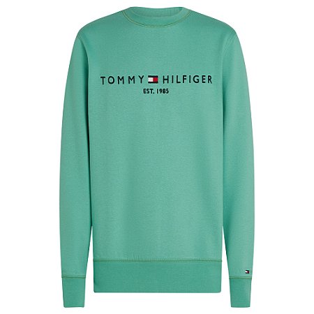 Moletom Tommy Hilfiger Logo Sweatshirt Verde