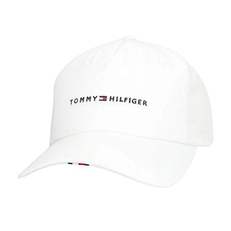 Boné Tommy Hilfiger Th Foundation Soft 6 Panel Branco