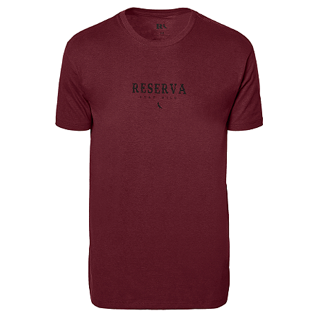 Camiseta Reserva Regular Estampa Sallon Masculina Bordô