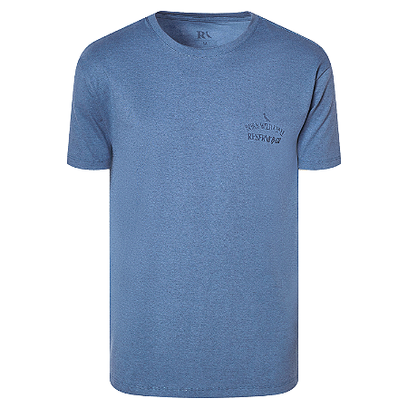 Camiseta Reserva Estampa Born Wild Azul Mescla