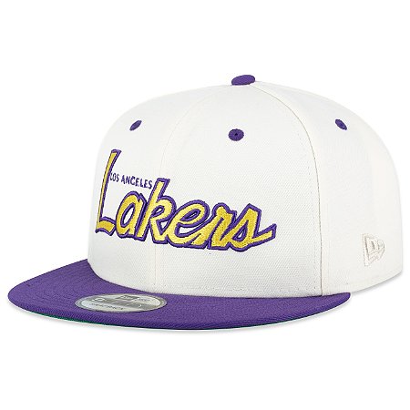 Boné New Era 950 Los Angeles Lakers Fanpage Off White