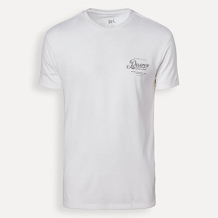 Camiseta Reserva Estampada Assina Peito Off White