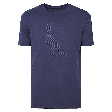 Camiseta Reserva Pica Pau Linhas Masculina Azul Marinho