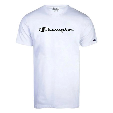 Camiseta Manga Curta Champion Mc Carry Over Clas Branco