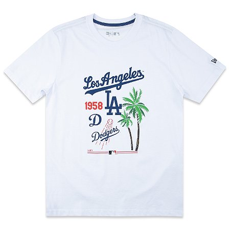 Camiseta New Era Los Angeles Dodgers Fan Branco