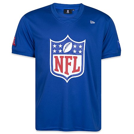 Camiseta Jersey New Era Core NFL Logo Azul Royal