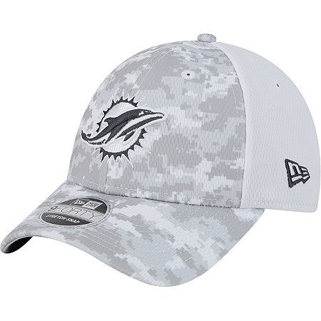 Boné New Era 940 Miami Dolphins Salute To Service Cinza