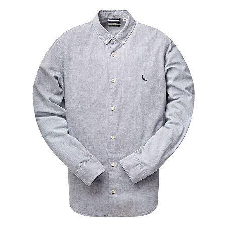 Camisa Social Reserva Oxford Manga Longa Dia dos Pais Azul