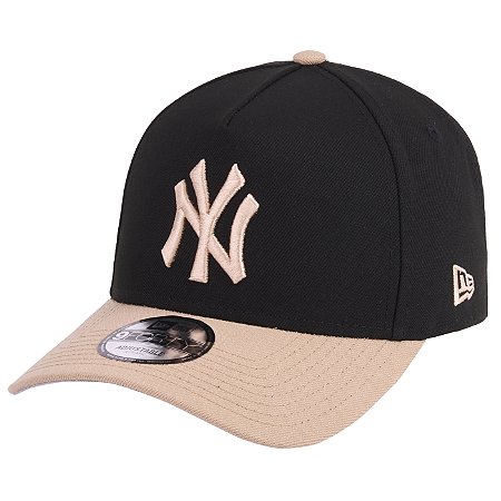 Boné New Era 940 A-Frame New York Yankees Black Camel 2T