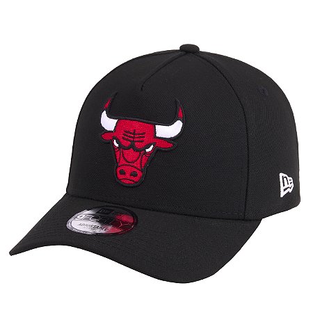 Boné New Era 940 A-Frame Chicago Bulls NBA Masculino Preto