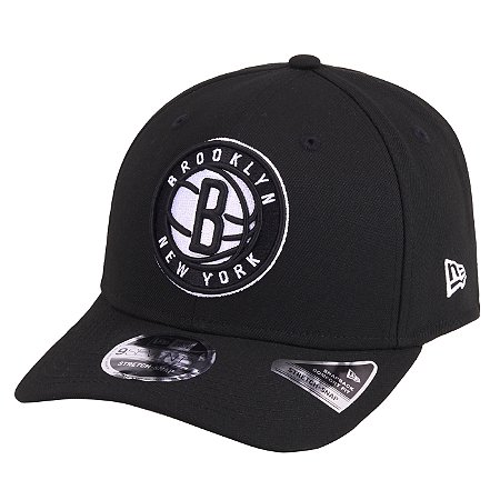 Boné New Era 970SS Stretch Snap Brooklyn Nets NBA Preto