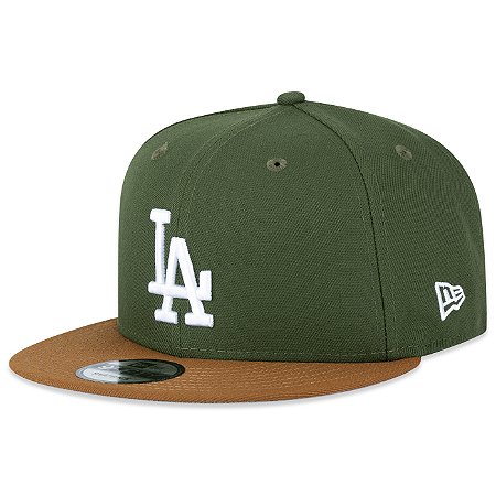 Boné New Era 950 Los Angeles Dodgers Core Verde Oliva