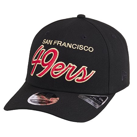 Boné New Era 970 Stretch-Snap San Francisco 49ers NFL Preto