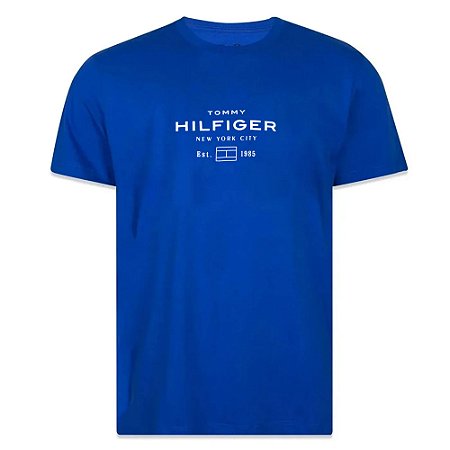 Camiseta Tommy Hilfiger Stack Graphic Tee Azul