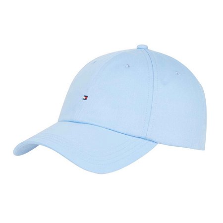 Boné Tommy Hilfiger Th Flag Cotton Azul Claro 6 Panel