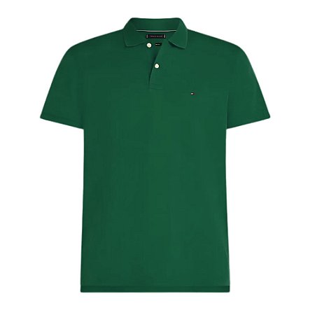 Camiseta Gola Polo Tommy Hilfiger 1985 Classic Fit Verde