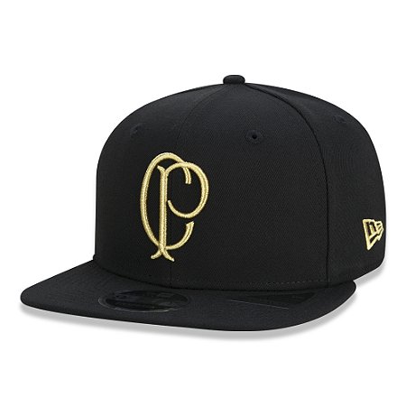 Boné New Era 950 OF Snapback Corinthians Futebol Preto