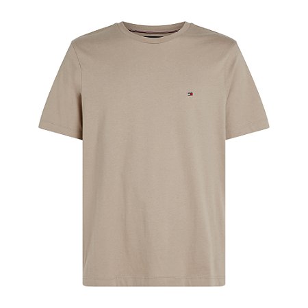 Camiseta Tommy Hilfiger Seasonal Reg Fit Solid Tee Caqui