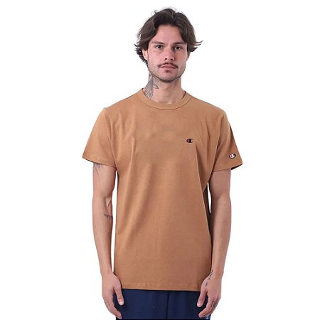 Camiseta Champion Malhão Mc Logo C Embroidery Marrom