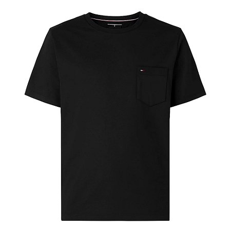 Camiseta Tommy Hilfiger Essential Pocket Tee Masculino Preto
