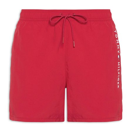 Bermuda Tommy Hilfiger Praia Long Drawstring Vermelho