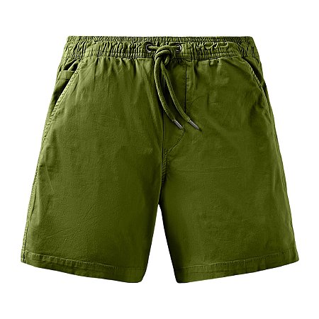 Bermuda Reserva Elastico Estonado Masculino Verde Pistache