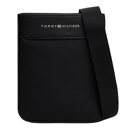 Shoulder Bag Tommy Hilfiger Foundation Mini Crossover Preto