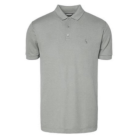 Camisa Polo Reserva Piquet Denali Masculino Cinza Claro