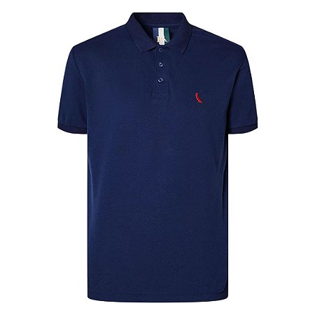 Camisa Polo Reserva Piquet Pica Pau Masculino Azul Marinho