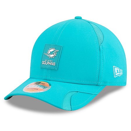 Boné New Era 940MC Nfl25 Sideline Miami Dolphins Verde Claro