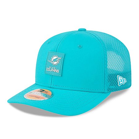 Boné New Era Nfl25 970 Sideline Miami Dolphins Azul Claro