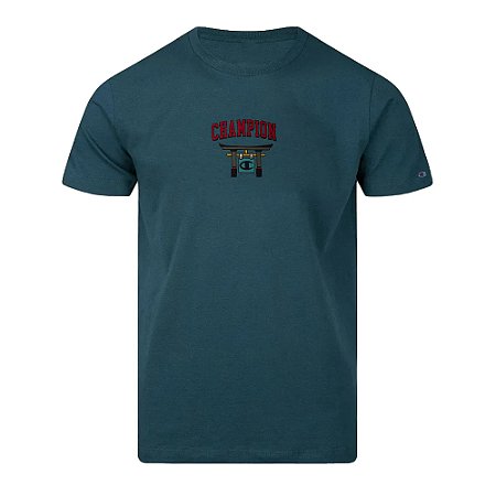 Camiseta Champion Mc Tokyo Graphic Verde Masculino