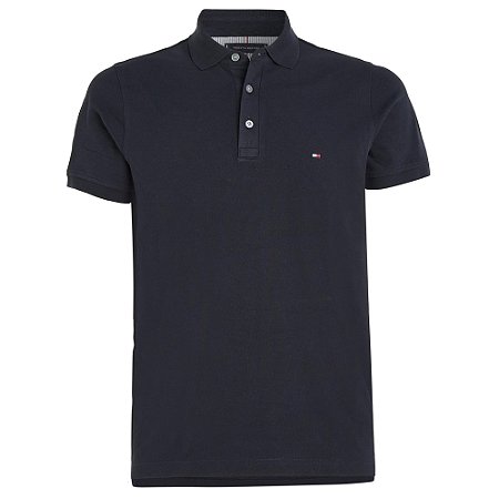 Camisa Polo Tommy Hilfiger Cuff Interest Slim Fit Masculino
