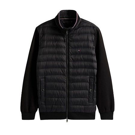 Jaqueta Tommy Hilfiger Puffer Mix Media Ess Rwb Preto