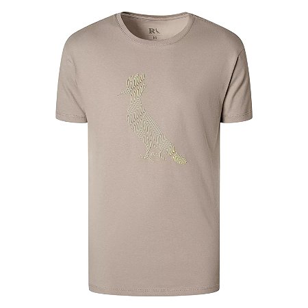 Camiseta Reserva Pica Pau Distortion Lines Masculino Kaki