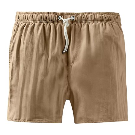 Bermuda Reserva de Praia Liso Premium Masculino Gengibre