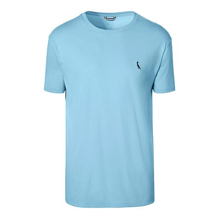 Camiseta Reserva Regular Careca Masculino Azul Claro Turques