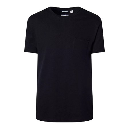 Camiseta Reserva Regular Com Bolso Rugby Masculino Preto