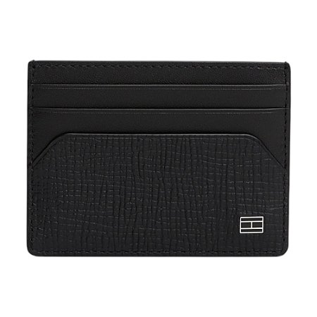 Carteira Tommy Hilfiger Flag Cc Holder Masculino Couro Preto
