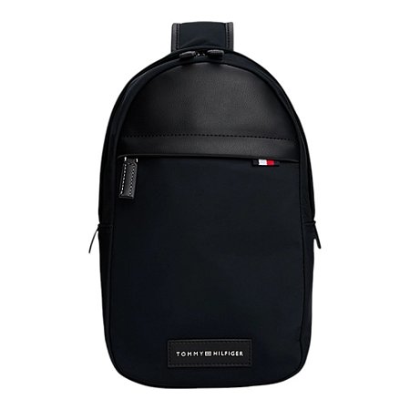 Mochila Tommy Hilfiger Nylon Sling Pack 5 Litros Preto
