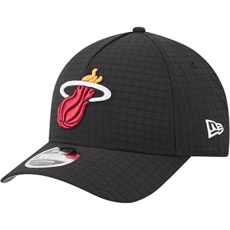 Boné New Era 940 A-Frame Miami Heat Ripstop Soft Preto