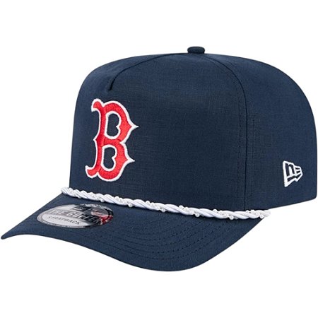 Boné New Era Golfer Boston Red Sox Pearl Rope Azul Marinho