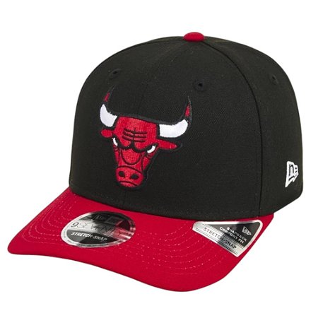 Boné New Era 970SS Chicago Bulls Preto Aba Curva