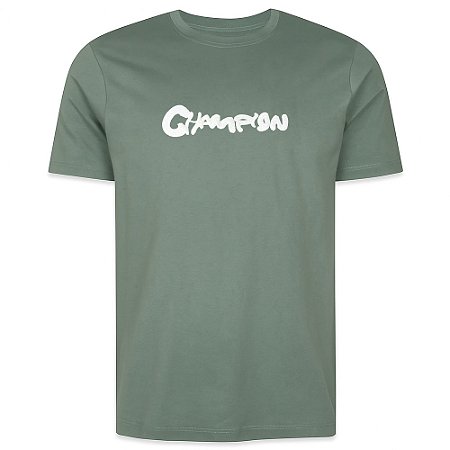 Camiseta Champion Malhão Paint Verde Masculino