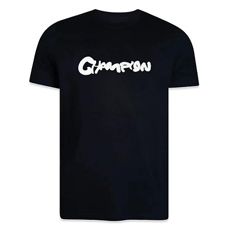 Camiseta Champion Malhão Paint Preto Masculino