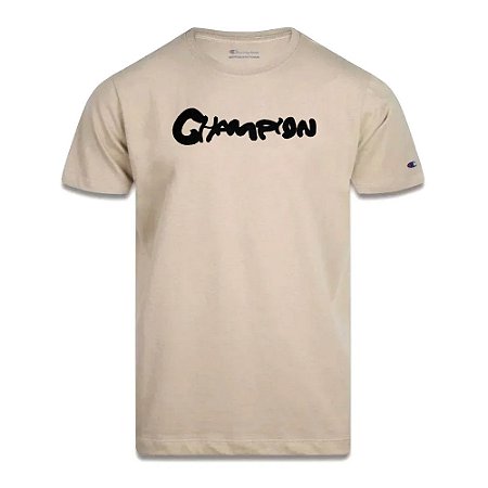 Camiseta Champion Malhão Paint Bege Masculino