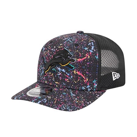 Boné New Era 970 Detroit Lions Crucial Catch Preto Masculino