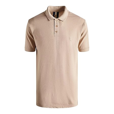 Camisa Polo Reserva Regular Piquet New Basic Gengibre