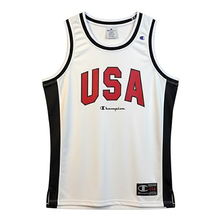 Regata Champion Basket USA Masculino Branco